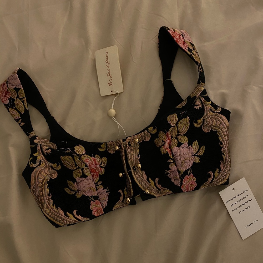For Love and Lemons brocade top - Picture 3 of 4